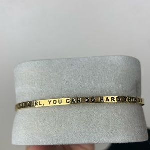 mantraband Cuff Bracelet 18K Gold Dip